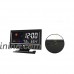 WINOMO Digital Alarm Clock Backlight LCD Morning Clock Soft Light Snoozewith Thermometer Hygrometer Temperature Meter Calendar - Black - B07C15LZV4